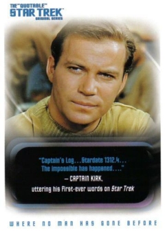 Star Trek TOS Captain's Collection Trading Card Binder Album with Promo