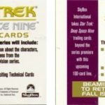 Star Trek DS9 Boxed set Gold and Silver Ad Card