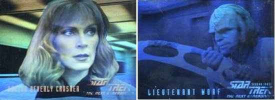 Star Trek TNG Season 3  Hologram Cards