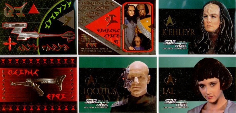 Star Trek TNG Season 3  Insert Cards
