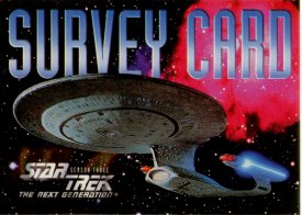 Star Trek TNG Season 3  Survey Card