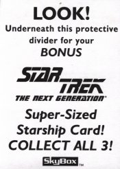Star Trek TNG Season 3  paper in box with oversized cards