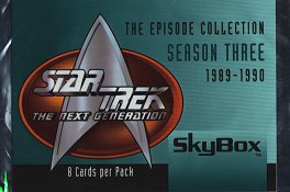 Star Trek TNG Season 3 8 card Wrapper