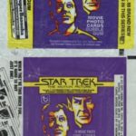 Topps 1979 Star Trek US (bottom) and Uk (top) Card Wrappers