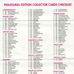 TNG Inagural Edition Checklist
