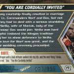 Star Trek DS9 Memories From the Future Gold Card Back