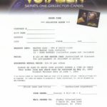 Star Trek Voyager S1 Card Order Sheet