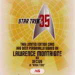Star Trek TOS 35th Anniversary Decius error card