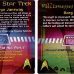 Women of Star Trek Backs of Heroes and Villains Cards