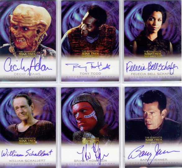 Star Trek Complete DS9 Autograph Cards