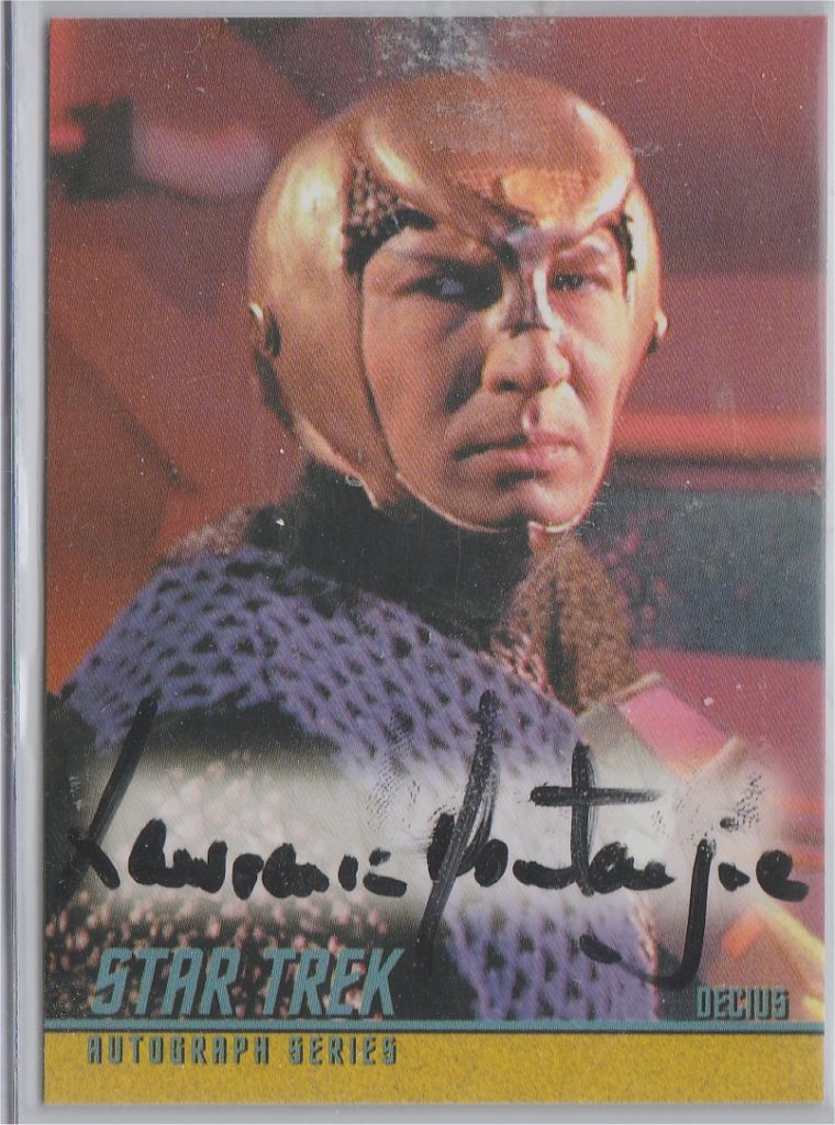 Lawrence Montaigne Star Trek reward card