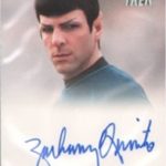 Star Trek Movies 2009 Variant Quinto autograph card