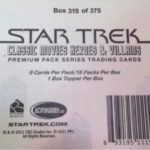 Classic Star Trek Movies Heroes and Villains Card Box Sticker
