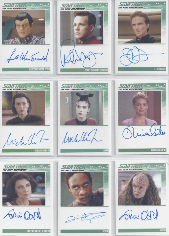 TNG Heroes and Villains Autograph Cards - Star Trek Card 