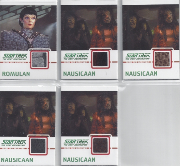 TNG Heroes and Villains Relic Cards and Vairations
