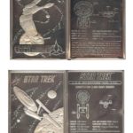 Hamilton Collectibles Star Trek Pewter TNG Unreleased BOP card and Error TOS Enterprise Card