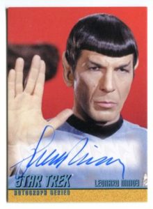 Star Trek Card Nimoy LLAP Thin Blue Variation