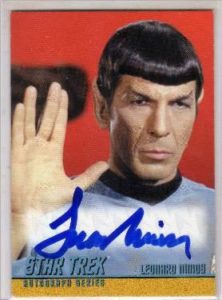 Star Trek Card Nimoy LLAP Thick Blue Variation