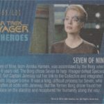 Star Trek Voyager Heroes and Villains Back of Gold Parallel Card