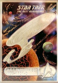 HC Pewter TNG Enterprise-D Colored Card