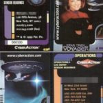 Sample of the Star Trek Cyberaction Business Cards