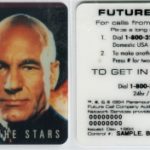 Star Trek Generations Sample Phone Card Front and Back