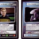 Example Star Trek CCG Alternate Universe Card and the UltraRare