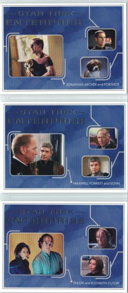 Star Trek Enterprise Heroes and Villains Sketch Cards