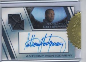 Star Trek Enterprise Heroes and Villains Autograph Relic Card Montgomery