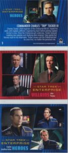 Star Trek Enterprise Heroes and Villains First Last and Back Card Set