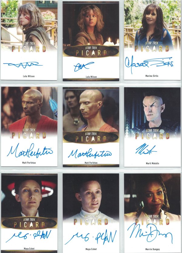 Star Trek Picard Autograph Cards