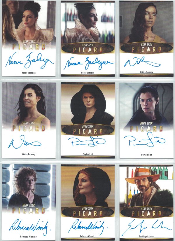 Star Trek Picard Autograph Cards