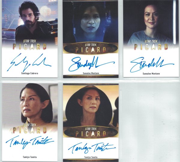 Star Trek Picard Autograph Cards