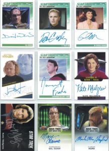 Star Trek Inflexions Autograph Cards