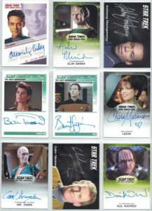 Star Trek Inflexions Autograph Cards