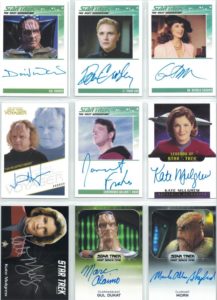 Star Trek Inflexions Autograph Cards