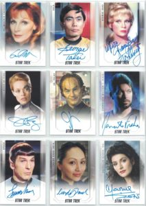 Star Trek Inflexions Autograph Cards