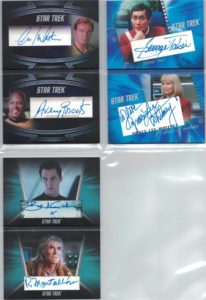 Star Trek Inflexions Booklet ograph Booklet Cards