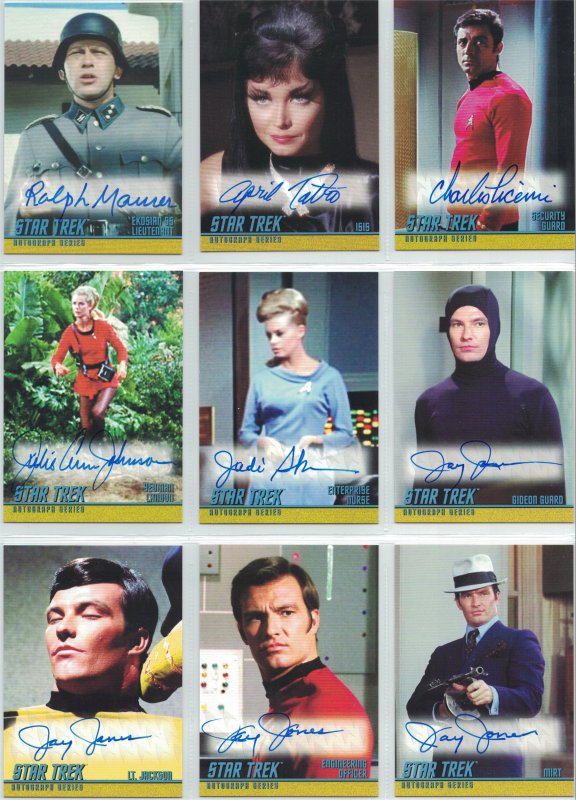 Star Trek TOS Inscriptions Autograph Cards