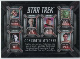 Star Trek TOS Inscriptions Laser Cut Villains Redemption Card