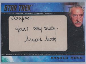 Star Trek TOS Inscription Moss cut Signature Card