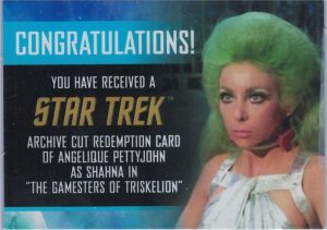 Star Trek TOS Pettyjohn Redemption Card