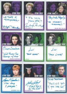 Star Trek TOS Inscriptions Autograph Cards