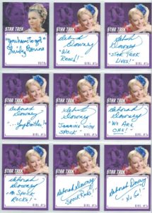 Star Trek TOS Inscriptions inscription auto cards