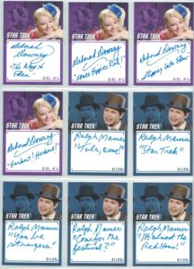 Star Trek TOS Inscriptions inscription auto cards