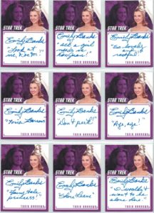 Star Trek TOS Inscriptions inscription auto cards