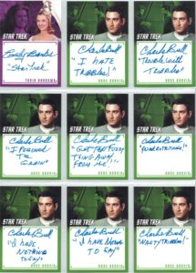 Star Trek TOS Inscriptions inscription auto cards