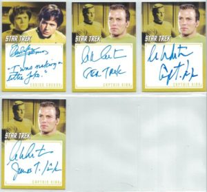 Star Trek TOS Inscriptions inscription auto cards