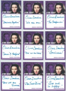 Star Trek TOS Inscriptions inscription auto cards