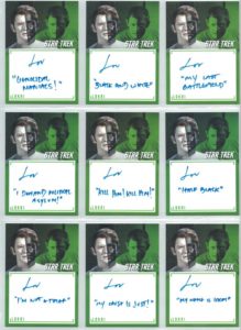 Star Trek TOS Inscriptions inscription auto cards